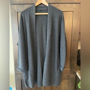 Lululemon Merino Wool-Blend Ribbed Long Wrap Sweater